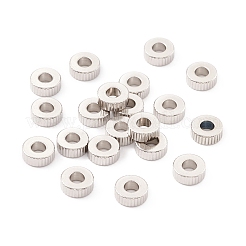 Non-Tarnish 201 Stainless Steel Corrugated Beads&nbsp;STAS-A057-02D-P