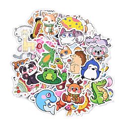 100Pcs Cartoon Animals Paper Self-Adhesive Picture Stickers&nbsp;STIC-C010-10