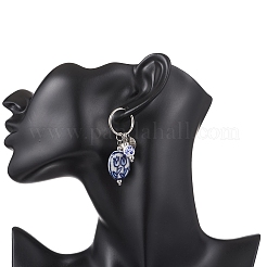 304 Stainless Steel Dangle Hoop Earrings&nbsp;EJEW-JE06737-02