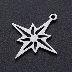Non-Tarnish 201 Stainless Steel Laser Cut Pendants&nbsp;STAS-S105-T898-1