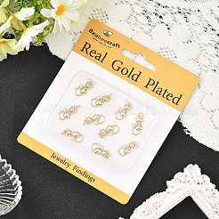 10Pcs Brass Pave Cubic Zirconia Pendants&nbsp;KK-BBC0022-58