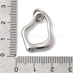 304 Stainless Steel Irregular Pendants&nbsp;STAS-G378-03P