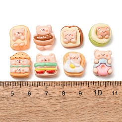 Bear Theme Oapque Resin Imitation Food Cabochons&nbsp;RE-CBA6DF0-03