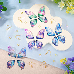 DIY Epoxy Resin Wings Pendants Dangle Earring Making Kits&nbsp;DIY-TA0013-31