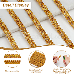 Polyester Braided Lace Ribbon&nbsp;SENE-WH0003-35A