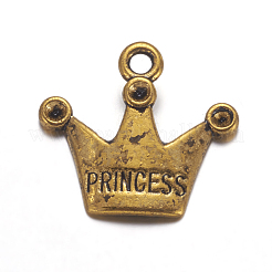 Tibetan Style Pendant Rhinestone Settings&nbsp;TIBEP-A0368YKG-AG-FF