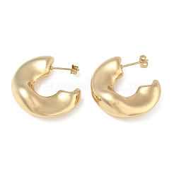 Brass Stud Earrings for Women&nbsp;KK-CBAD851-18G