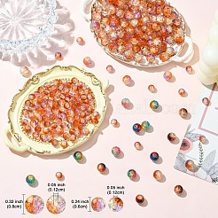 100Pcs Crackle Glass Beads&nbsp;CCG-YW0001-19B-01