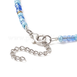 Glass Seed Beaded Two Loops Wrap Bracelet for Women&nbsp;BJEW-JB09216