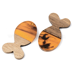 Resin & Walnut Wood Pendants&nbsp;RESI-S389-053A-A01