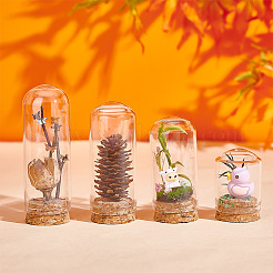 8 Sets 4 Style Glass Dome Cloche Cover&nbsp;AJEW-PH0004-30