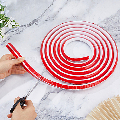 5M Silicone Collapsible Shower Threshold Water Dam&nbsp;AJEW-WH0709-118