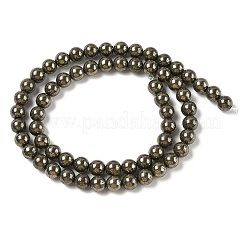 Natural Pyrite Beads Strands&nbsp;G-A250-A01-02