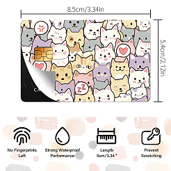 Plastic Waterproof Card Stickers&nbsp;STIC-WH0032-001