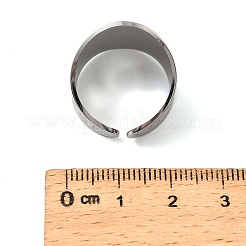 201 Stainless Steel Cuff Rings&nbsp;RJEW-F190-01P