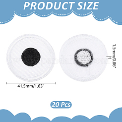 20Pcs Polyester Thread Computerized Embroidery Iron On/Sew On Patches&nbsp;PATC-PH0001-84