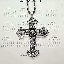 Alloy Cross Pendant Necklaces for Men and Women&nbsp;RK9641