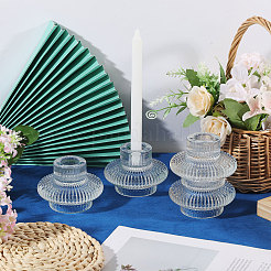 8Pcs Glass Candle Holder&nbsp;AJEW-GL0003-37