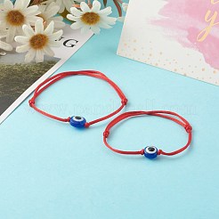Adjustable Nylon Thread Cord Bracelets Set for Mom & Daughter&nbsp;BJEW-JB06527