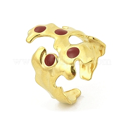 Irregular 304 Stainless Steel Enamel Wide Open Cuff Rings for Women&nbsp;LS-RJEW-G338-12G-01