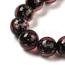 Handmade Dichroic Foil Glass Beads Strands&nbsp;DICH-U001-06E