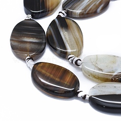 Natural Banded Agate/Striped Agate Beads Strands&nbsp;G-I245-58C