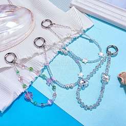 Plastic Mobile Straps&nbsp;HJEW-SZ0001-47C