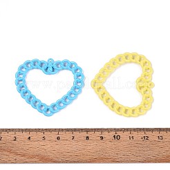 Spray Painted Alloy Pendants&nbsp;PALLOY-T092-89M