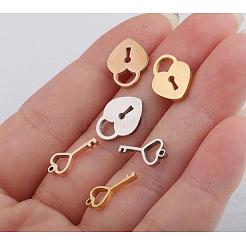 PVD Vacuum Plating 304 Stainless Steel Charms&nbsp;STAS-WH0016-04-RG01