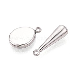 10Pcs 304 Stainless Steel Pendants&nbsp;STAS-T075-23P