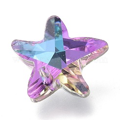 Electroplate Glass Charms&nbsp;GLAA-H101-B-03