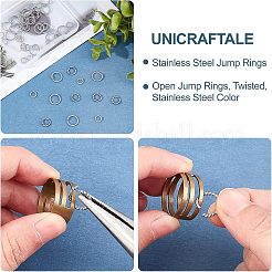 304 Stainless Steel Open Jump Rings&nbsp;STAS-UN0010-78P