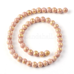 Natural Mashan Jade Beads Strands&nbsp;X-G-F670-A22-8mm