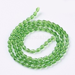 Faceted Glass Beads Strands&nbsp;GLAA-A036-F21