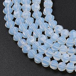 Imitation Jade Glass Beads Strands&nbsp;GLAA-G125-01B-M