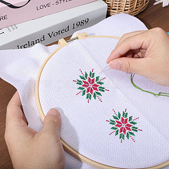 15Pcs 5 Styles 14CT Cross Stitch Fabric&nbsp;DIY-GL0005-36
