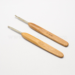 12 Sizes Bamboo Handle Iron Crochet Hooks Needles&nbsp;TOOL-R034-M