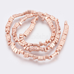 Electroplated Synthetic Non-magnetic Hematite 2-Hole Beads Strands&nbsp;G-E495-11A