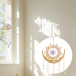 1Pc Glass Cone Hanging Suncatchers&nbsp;HJEW-AR0001-17