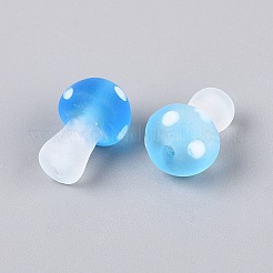 Frosted Handmade Lampwork Beads Strands&nbsp;LAMP-N038-08D