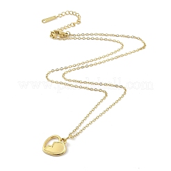 Ion Plating(IP) 304 Stainless Steel Pendant Necklaces for Women&nbsp;NJEW-B080-15G