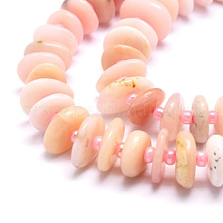 Natural Pink Opal Beads Strands&nbsp;G-E569-J25