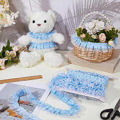 10 Yards Polyester Lace Ribbons&nbsp;SRIB-OC0001-13A