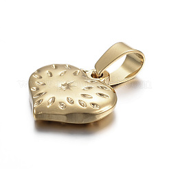304 Stainless Steel Textured Pendants&nbsp;STAS-F183-06G