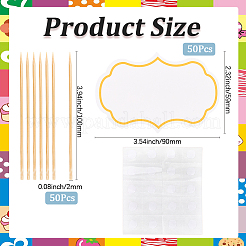 1 Set Paper Blackboard Cake Toppers&nbsp;AJEW-SC0003-84A
