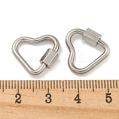 Non-Tarnish 304 Stainless Steel Screw Carabiner Lock Charms&nbsp;STAS-C092-05D-P