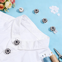 6Pcs Brass Rhinestone Cufflinks&nbsp;BUTT-NB0002-18
