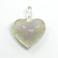 Heart Handmade Lampwork Pendants&nbsp;X-LAMP-L028-07