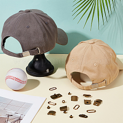 40Sets Iron Baseball Hat Cap Buckle Strap Clasp Clip Kit&nbsp;FIND-BC0014-10AB