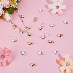 20Pcs 2 Colors Rack Plating Brass Pendants&nbsp;KK-PH0014-19B
